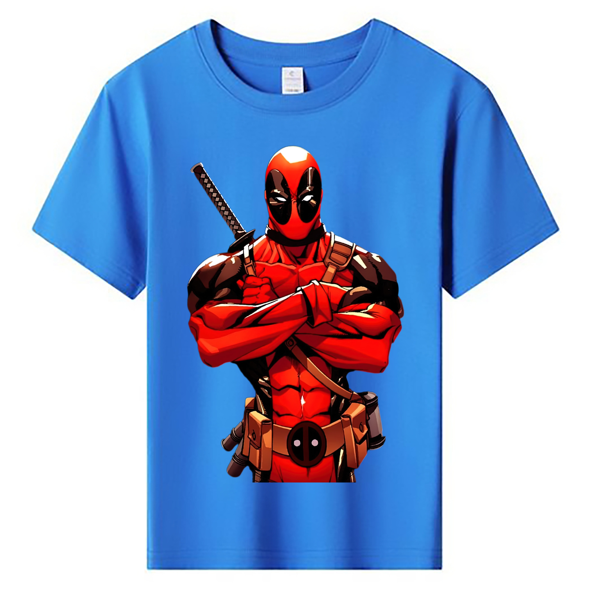 （画像用） Deadpool デッドプール 綿100％キッズTシャツ（フロントプリント）